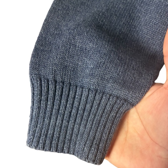 VINTAGE 90s Oscar De La Renta Windowpane Plaid Knit Grandpa Sweater - Picture 4 of 6